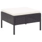 vidaXL Set muebles de jardín 6 piezas y cojines ratán sintético negro vidaXL Set muebles de jardín 6 piezas y cojines ratán sintético negro