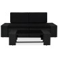 vidaXL Juego de muebles de jardín 3 piezas ratán sintético negro vidaXL Juego de muebles de jardín 3 piezas ratán sintético negro