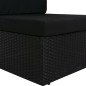 vidaXL Juego de muebles de jardín 3 piezas ratán sintético negro vidaXL Juego de muebles de jardín 3 piezas ratán sintético negro