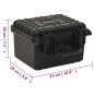 vidaXL Maletín portátil de vuelo PP negro 27x25x18 cm vidaXL Maletín portátil de vuelo PP negro 27x25x18 cm