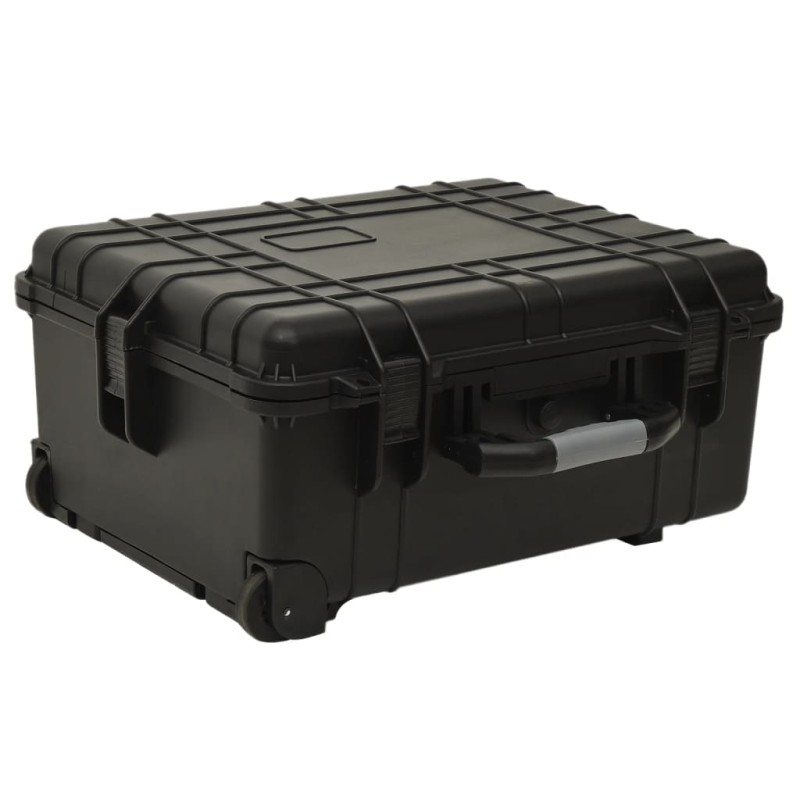 vidaXL Maletín de vuelo con ruedas PP negro 58x45x27 cm vidaXL Maletín de vuelo con ruedas PP negro 58x45x27 cm