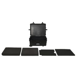 vidaXL Maletín de vuelo con ruedas PP negro 58x45x27 cm