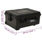 vidaXL Maletín de vuelo con ruedas PP negro 58x45x27 cm vidaXL Maletín de vuelo con ruedas PP negro 58x45x27 cm