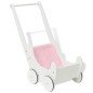vidaXL Cochecito de muñecas madera 53x25,7x50 cm blanco vidaXL Cochecito de muñecas madera 53x25,7x50 cm blanco