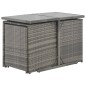 vidaXL Set de comedor de jardín 7 pzs y cojines ratán sintético gris