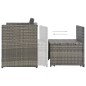 vidaXL Set de comedor de jardín 7 pzs y cojines ratán sintético gris