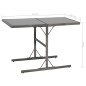vidaXL Set de comedor de jardín 7 pzs y cojines ratán sintético gris