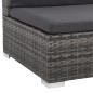 vidaXL Set de muebles de jardín 6 pzas y cojines ratán sintético gris vidaXL Set de muebles de jardín 6 pzas y cojines ratán sintético gris