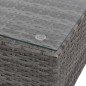 vidaXL Set de muebles de jardín 6 pzas y cojines ratán sintético gris vidaXL Set de muebles de jardín 6 pzas y cojines ratán sintético gris