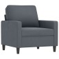 vidaXL Sillón con taburete terciopelo gris oscuro 60 cm vidaXL Sillón con taburete terciopelo gris oscuro 60 cm