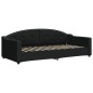 vidaXL Sofá cama tela negro 90x200 cm vidaXL Sofá cama tela negro 90x200 cm