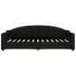 vidaXL Sofá cama tela negro 90x200 cm vidaXL Sofá cama tela negro 90x200 cm