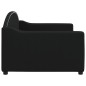 vidaXL Sofá cama tela negro 90x200 cm vidaXL Sofá cama tela negro 90x200 cm