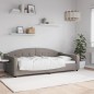 vidaXL Sofá cama tela gris taupe 100x200 cm vidaXL Sofá cama tela gris taupe 100x200 cm