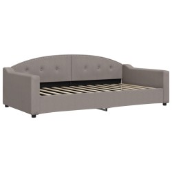 vidaXL Sofá cama tela gris taupe 100x200 cm