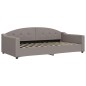 vidaXL Sofá cama tela gris taupe 100x200 cm vidaXL Sofá cama tela gris taupe 100x200 cm