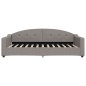 vidaXL Sofá cama tela gris taupe 100x200 cm vidaXL Sofá cama tela gris taupe 100x200 cm