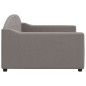 vidaXL Sofá cama tela gris taupe 100x200 cm vidaXL Sofá cama tela gris taupe 100x200 cm