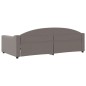 vidaXL Sofá cama tela gris taupe 100x200 cm vidaXL Sofá cama tela gris taupe 100x200 cm
