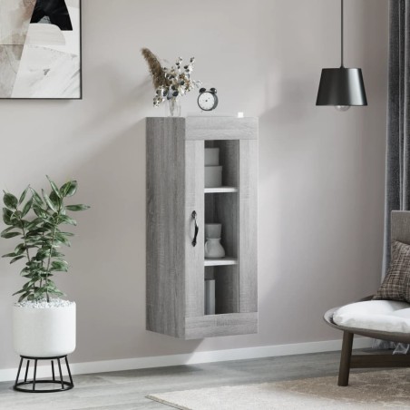 vidaXL Armario de pared gris Sonoma 34,5x34x90 cm