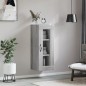 vidaXL Armario de pared gris Sonoma 34,5x34x90 cm