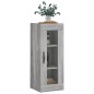 vidaXL Armario de pared gris Sonoma 34,5x34x90 cm