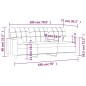 vidaXL Sofá de 3 plazas con cojines tela color crema 180 cm vidaXL Sofá de 3 plazas con cojines tela color crema 180 cm