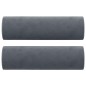 vidaXL Sofá de 2 plazas con cojines terciopelo gris oscuro 140 cm vidaXL Sofá de 2 plazas con cojines terciopelo gris oscuro 140 cm