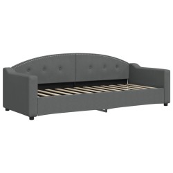 vidaXL Sofá cama tela gris oscuro 80x200 cm
