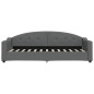 vidaXL Sofá cama tela gris oscuro 80x200 cm vidaXL Sofá cama tela gris oscuro 80x200 cm
