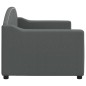 vidaXL Sofá cama tela gris oscuro 80x200 cm vidaXL Sofá cama tela gris oscuro 80x200 cm