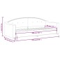 vidaXL Sofá cama tela gris oscuro 80x200 cm vidaXL Sofá cama tela gris oscuro 80x200 cm