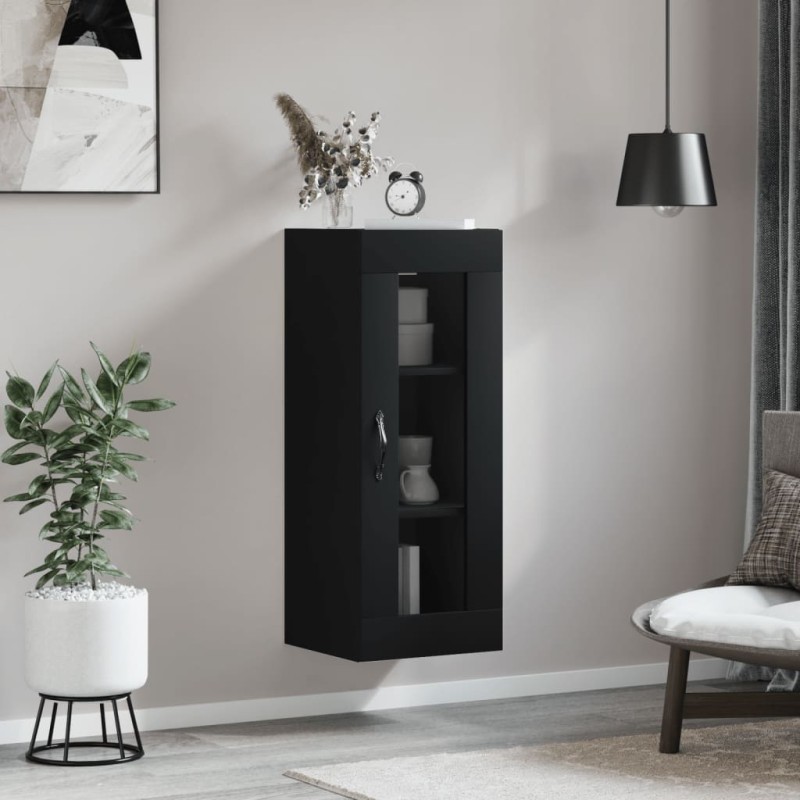 vidaXL Armario de pared negro 34,5x34x90 cm vidaXL Armario de pared negro 34,5x34x90 cm