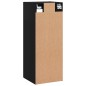 vidaXL Armario de pared negro 34,5x34x90 cm vidaXL Armario de pared negro 34,5x34x90 cm