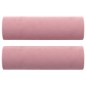 vidaXL Sofá de 3 plazas con cojines terciopelo rosa 180 cm vidaXL Sofá de 3 plazas con cojines terciopelo rosa 180 cm