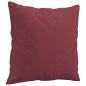 vidaXL Sofá de 2 plazas con cojines tela rojo tinto 120 cm vidaXL Sofá de 2 plazas con cojines tela rojo tinto 120 cm