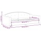 vidaXL Sofá cama tela color crema 90x200 cm