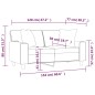 vidaXL Sofá de 2 plazas con cojines cuero sintético negro 120 cm vidaXL Sofá de 2 plazas con cojines cuero sintético negro 120 cm