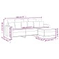vidaXL Sofá de 3 plazas con taburete de tela gris oscuro 180 cm vidaXL Sofá de 3 plazas con taburete de tela gris oscuro 180 cm