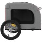 vidaXL Remolque de bicicleta mascotas hierro tela Oxford rojo gris vidaXL Remolque de bicicleta mascotas hierro tela Oxford rojo gris