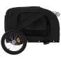vidaXL Remolque de bicicleta mascotas hierro tela Oxford negro vidaXL Remolque de bicicleta mascotas hierro tela Oxford negro