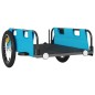 vidaXL Remolque para bicicletas hierro y tela Oxford azul vidaXL Remolque para bicicletas hierro y tela Oxford azul