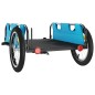 vidaXL Remolque para bicicletas hierro y tela Oxford azul vidaXL Remolque para bicicletas hierro y tela Oxford azul