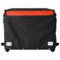 vidaXL Remolque para bicicleta hierro negro y naranja 45 kg vidaXL Remolque para bicicleta hierro negro y naranja 45 kg