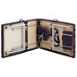 vidaXL Camilla de masaje plegable 3 zonas aluminio morado vidaXL Camilla de masaje plegable 3 zonas aluminio morado