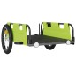 vidaXL Remolque para bicicletas hierro y tela Oxford verde vidaXL Remolque para bicicletas hierro y tela Oxford verde
