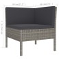 vidaXL Set de muebles de jardín 9 pzas y cojines ratán sintético gris vidaXL Set de muebles de jardín 9 pzas y cojines ratán sintético gris