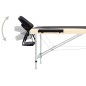 vidaXL Camilla de masaje plegable 2 zonas aluminio negro y beige vidaXL Camilla de masaje plegable 2 zonas aluminio negro y beige