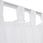 2 Cortinas blancas transparentes 140 x 225 cm 2 Cortinas blancas transparentes 140 x 225 cm