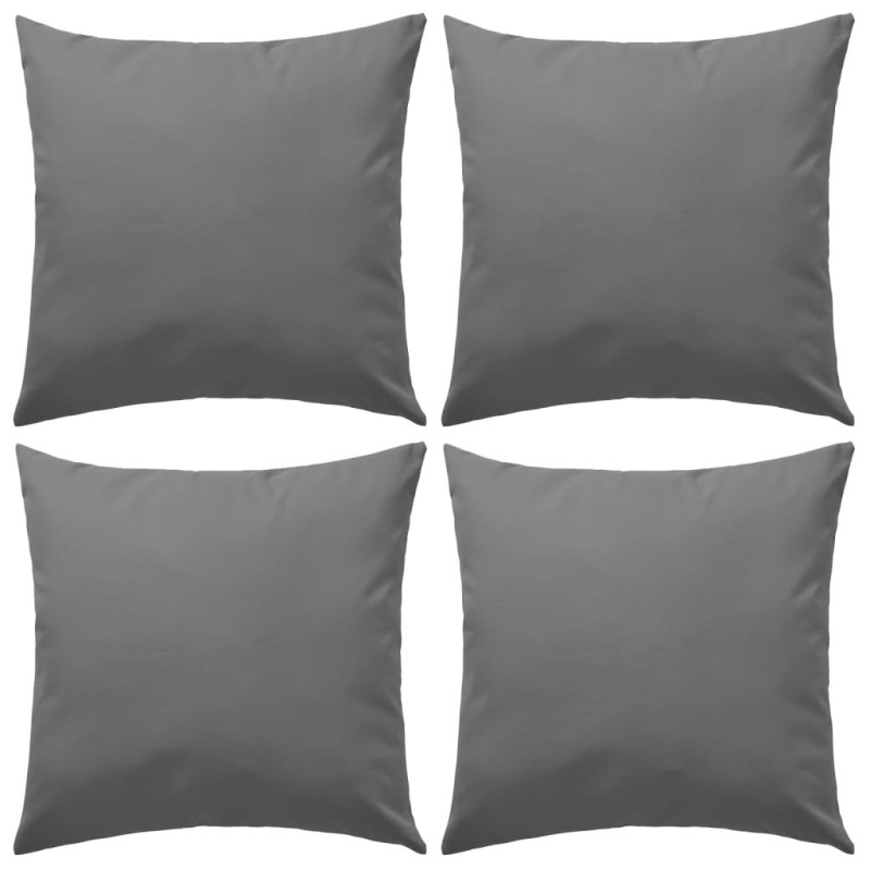 vidaXL Cojines para exteriores 45x45 cm gris 4 unidades vidaXL Cojines para exteriores 45x45 cm gris 4 unidades